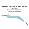 Picture of Olivia Garden Brush Cleaner, Blue