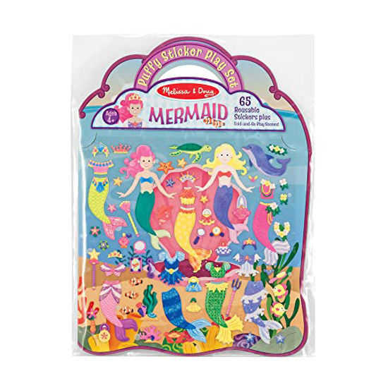 Picture of Melissa & Doug Puffy Sticker Activity Book: Mermaids - 65 Reusable Stickers