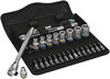 Picture of Wera 05004018001 8100 SA 8 Zyklop Metal Ratchet Set with Switch Lever, 1/4" Drive, Metric, 28 Pieces