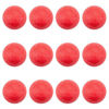 Picture of Brybelly 12 Pack of Red Textured Foosballs for Standard Foosball Tables & Classic Tabletop Soccer Game Balls