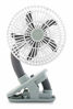 Picture of O2COOL 4 Inch Clip On Stroller Fan, Portable Battery Operated for Outdoor, Car Seat and Baby Crib. Flexible Neck and Adjustable Head for Multi-directional Cooling (Grey)