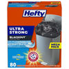 Picture of Hefty Ultra Strong Tall Kitchen Trash Bags, Blackout, Clean Burst, 13 Gallon, 80 Count