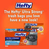 Picture of Hefty Ultra Strong Tall Kitchen Trash Bags, Blackout, Clean Burst, 13 Gallon, 80 Count