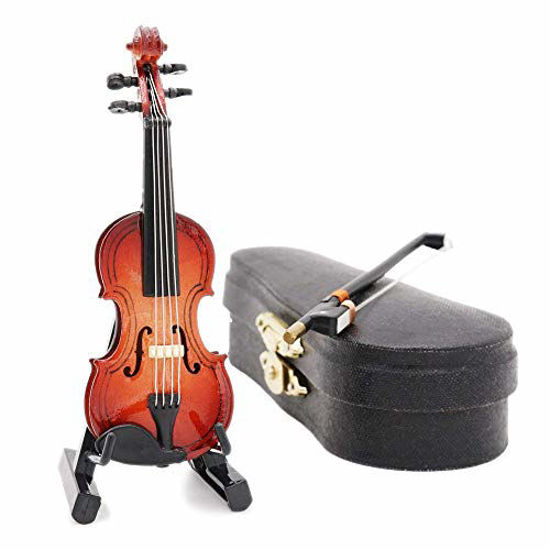 Picture of Odoria 1:12 Miniature Violin Mini Musical Instrument Dollhouse Furniture Model Decoration