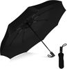 Picture of Rain-Mate Compact Travel Umbrella - Pocket Portable Folding Windproof Mini Umbrella - Auto Open and Close Button and 9 Rib Reinforced Canopy (Black)