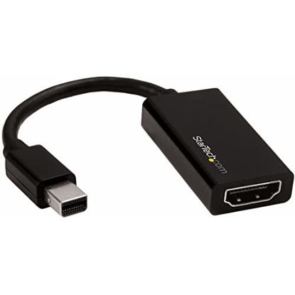 Picture of StarTech.com Mini DisplayPort to HDMI Adapter - Active mDP 1.4 to HDMI 2.0 Video Converter - 4K 60Hz - Mini DP or Thunderbolt 1/2 Mac/PC to HDMI Monitor/TV/Display - mDP to HDMI Dongle (MDP2HD4K60S)