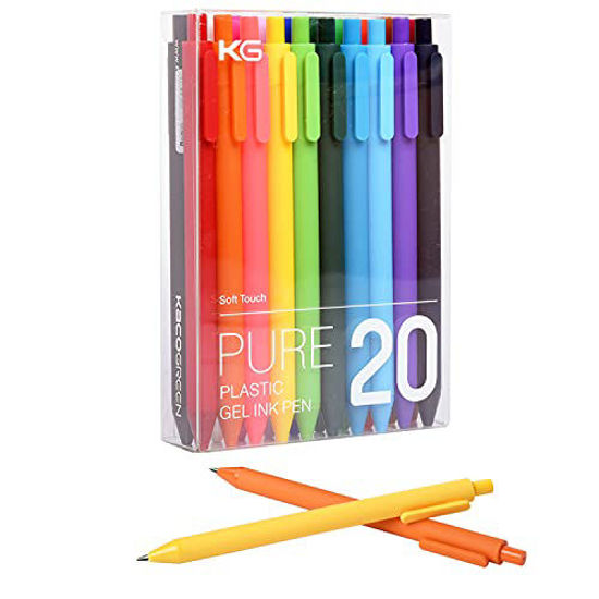 Picture of Retractable Gel Pens, 20 Assorted Colors