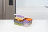 Picture of Sistema Bento Box Adult Lunch Box with 2 Compartments, Sandwhich Container, and Salad Dressing Container, Dishwasher Safe, Color May Vary