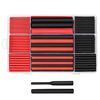 Picture of Ginsco 270Pcs 3:1 Shrink Ratio Dual Wall Adhesive Lined Heat Shrink Tubing Tube 6 Size: 3/8",1/4",3/16",1/8",3/32",1/16", 2 Color KIT Black Red