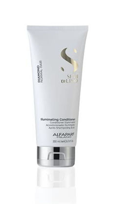 Picture of Alfaparf Milano Semi Di Lino Diamond Shine Illuminating Hair Conditioner - Sulfate Free - For Normal Hair - Safe on Color Treated Hair - Paraben and Paraffin Free - Professional Salon Quality