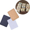 Picture of BronaGrand 300 Pcs Paper Earring Tags Mini Rectangle Ear Stud Display Cards Hanging Holder, 1" x 1.4"