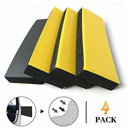 Picture of Keliiyo 4 PCS Garage Wall Protector Car Door Protector Garage Wall Guard for Car Doors Self Adhesive NBR Foam Garage Car Door Protector Anti-Collision for Warehouse Parking Assist