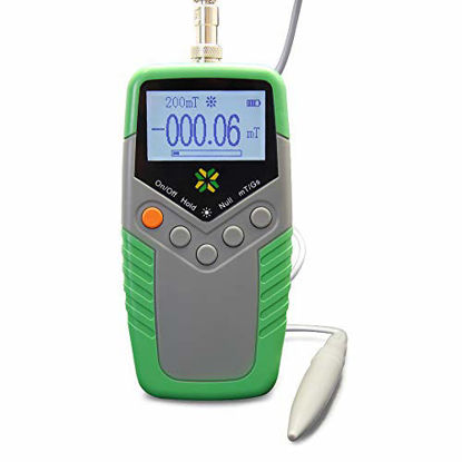 Picture of AMTAST TES11A Tesla Tester Digital Gauss Meter Surface Magnetic Field Meters Metal Probe Guassmeter with Ns Function