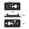 Picture of 1 Pair of 716402-0010 Speaker Black Flush Wall Mount Bracket for Bose WB-50 WB 50 Series II Slideconnect Bracket