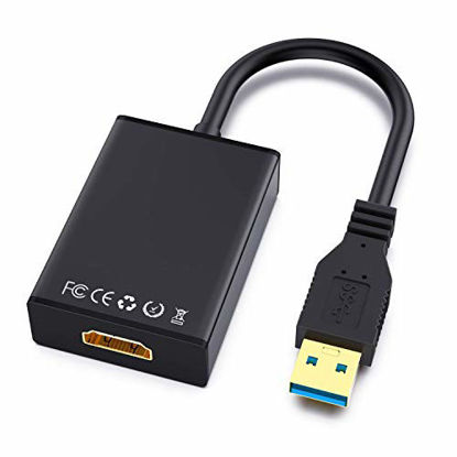 Picture of USB to HDMI Adapter,ABLEWE USB 3.0/2.0 to HDMI 1080P Video Graphics Cable Converter with Audio for PC Laptop Projector HDTV Compatible with Windows XP 7/8/8.1/10[Mac OS not Supported]