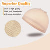 Picture of Wig Caps, IKOCO 6Pcs Beige Wig Caps Stocking Caps for Wigs Stretchy Nylon Wig Caps for Women