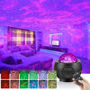 Picture of Starry Night Light Projector,3 in 1 Galaxy Light Projector LED Ocean Wave Nebula Clouds with Remote Control, Bluetooth Speaker, Star Light for Nursery, Baby, Ceiling, Bedroom Birthday Party Wedding