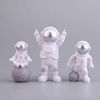 Picture of 3pcs Astronaut Desktop Ornaments Resin Spaceman Figure Toy Cake Topper Tabletop Ornament for Kids Party Gift Decor