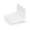 Picture of 3.5" Small Floating Shelf, Square, No Screws, Stick On Adheasive Wall Mount for Security Cameras, Baby Monitors, Speakers, Plants, Decor, Organizer, Storage & More, by Brainwavz (White)