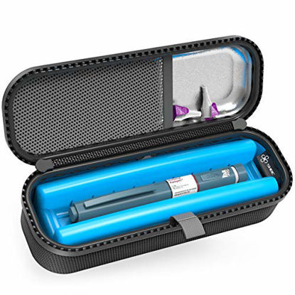 Picture of SHBC Upgraded Cold Effect PCM Insulin Pen Carrying Case Portable Medical Cooler Bag for Diabetes Convenient to Changing Needles with Each Injection