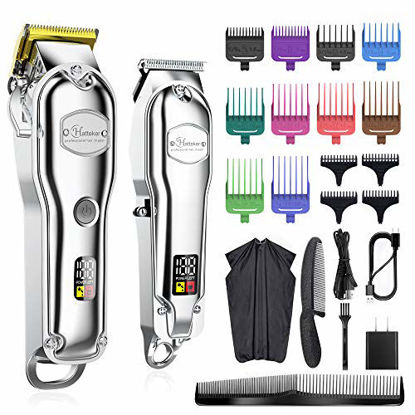 Mens Hair Clipper, 16 in 1 Hair Grooming Kit IPX7 Waterproof Beard Trimmer  USB Rechargeable Groomer Wet/Dry 