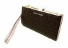 Picture of Michael Kors Jet Set Travel Double Zip Wristlet (brown softpink)