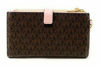 Picture of Michael Kors Jet Set Travel Double Zip Wristlet (brown softpink)