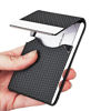 Picture of JuneLsy Business Card Holder - Professional Business Card Case Metal Name Card Holder Pocket Business Card Carrier for Men & Women with Magnetic Shut (bz-Black)