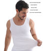 Picture of Henicepte Men Slimming Tummy Control Chest Compression Hide Gynecomastia Undershirt Shapewear White