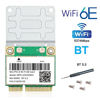 Picture of Wi-Fi 6E Half Mini PCI-E WiFi Network Card 802.11AX AC MPE-AXE3000H 2.4GHz 5GHz 6GHz 5400Mbps Wireless Card BT5.2 MU-MIMO Mini PCIe Wi-Fi 6E Adapter OFDMA vPro for Windows 10/11 PC Laptops