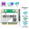 Picture of Wi-Fi 6E Half Mini PCI-E WiFi Network Card 802.11AX AC MPE-AXE3000H 2.4GHz 5GHz 6GHz 5400Mbps Wireless Card BT5.2 MU-MIMO Mini PCIe Wi-Fi 6E Adapter OFDMA vPro for Windows 10/11 PC Laptops