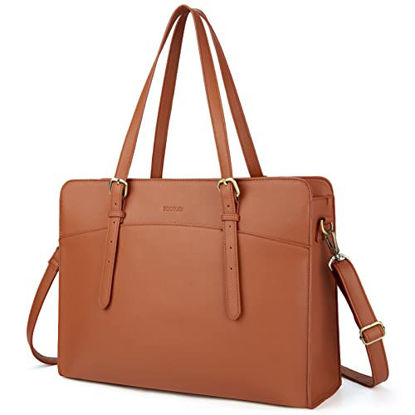 Picture of Laptop Bag for Women ECOSUSI 15.6 Inch Computer Tote Bag Work Bag Briefcase Handbag Shoulder Bag for Office, Business, Travel