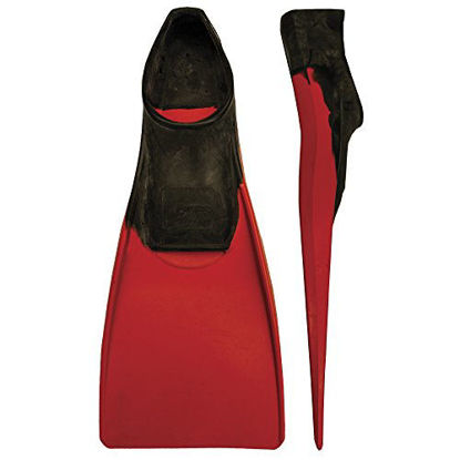 Picture of FINIS Long Floating Fins for Swimming and Snorkeling , Black/Red , XL (US Male 9-11 / US Female 10-12)