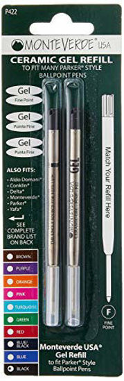 GetUSCart- Monteverde Capless Gel Ballpoint Refill to Fit Parker