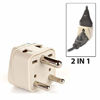 Picture of Orei Grounded Universal 2 in 1 Plug Adapter Type D for India and More