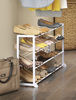 Picture of Whitmor 4 Tier 20 Pair Floor Shoe Rack - White