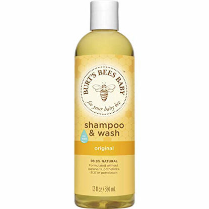 Picture of Burt's Bees Baby Shampoo & Wash, Original Tear Free Baby Soap - 12 Ounce Bottle