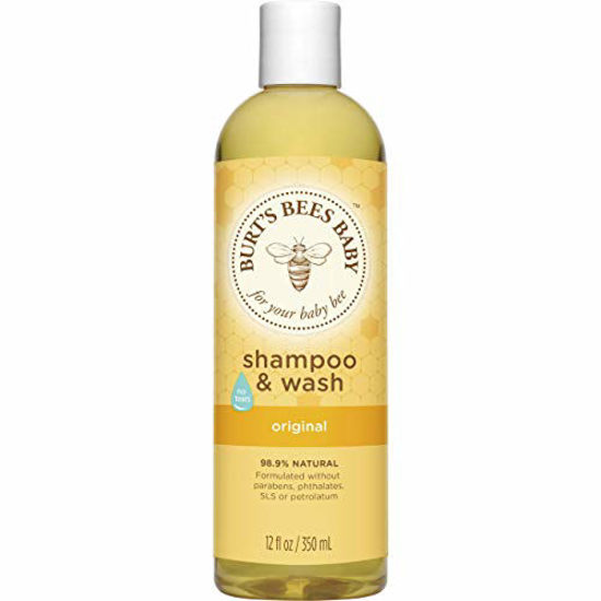 Picture of Burt's Bees Baby Shampoo & Wash, Original Tear Free Baby Soap - 12 Ounce Bottle