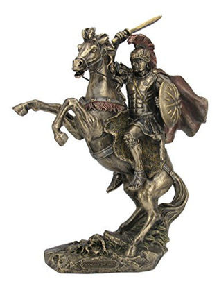 Picture of UNICORN STUDIO Bronzed Finish Alexander The Great on Horseback Statue