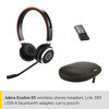 Picture of Jabra Evolve 65 UC Wireless Headset, Stereo - Includes Link 370 USB Adapter - Bluetooth Headset with Industry-Leading Wireless Performance, Passive Noise Cancellation, All Day Battery, Stereo Speaker, Model: 6599-829-409