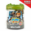 Picture of Sunny Days Entertainment Military Battle Group Bucket - 100 Assorted Soldiers and Accessories Toy Play Set for Kids, Boys and Girls | Plastic Army Men Figures with Storage Container