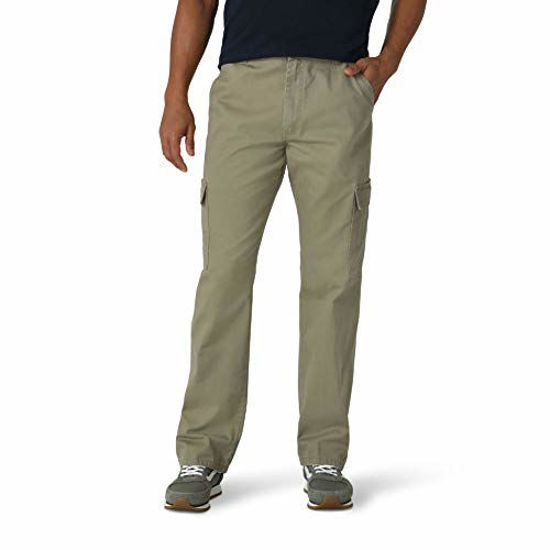 Wrangler Authentics Men's Cargo Pants Regular Fit Twill, Fleece Lined  8-Pockets | eBay
