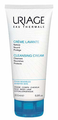 Picture of URIAGE Cleansing Cream 6.8 fl.oz. | Face & Body Cleanser with 1/3 Nourishing Milk | 2 in 1 Care: Nourishing Shower Cream for all Skin Types, Suitable for Babies, Children and Adults - Soap-Free