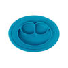 Picture of ezpz Mini Mat (Blue) - 100% Silicone Suction Plate with Built-in Placemat for Infants + Toddlers - First Foods + Self-Feeding - Comes with a Reusable Travel Bag