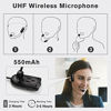 Picture of SHIDU Voice Amplifier with UHF Wireless Microphone Headset, Support MP3 Play 10W 2000mAh Portable Wearable Rechargeable PA System for Speaker Classroom, Meetings, Promotions and Outdoors