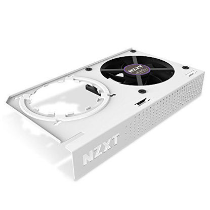 Picture of NZXT Kraken G12 - GPU Mounting Kit for Kraken X Series AIO - Enhanced GPU Cooling - AMD and NVIDIA GPU Compatibility - Active Cooling for VRM, White