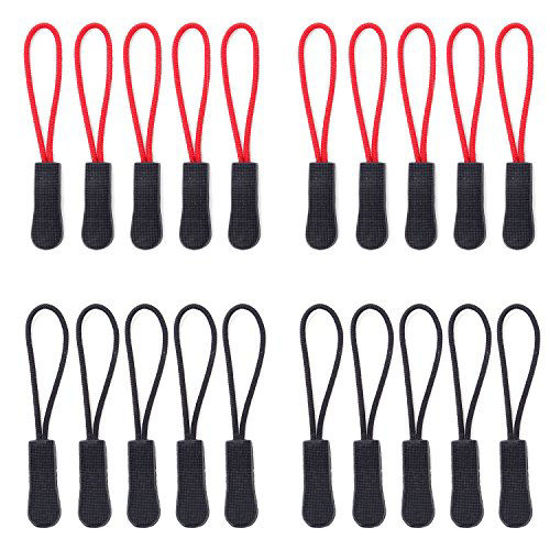 Picture of Honbay 20PCS Zipper Pulls Zipper Extension Replacement for Backpacks, Luggage Bags, Travel Cases, Clothes and so on