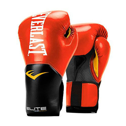 Picture of Everlast Elite Pro Style Training Gloves, Red, 14 oz