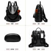 Picture of Women Backpack Purse PU Leather Anti-theft Casual Shoulder Bag Fashion Ladies Satchel Bags(Black)