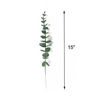 Picture of Tinsow 5 Pcs Real Touch Leaf Artificial Eucalyptus Stem Faux Eucalyptuses Wedding Bouquet Centerpiece Home Decor (Green)